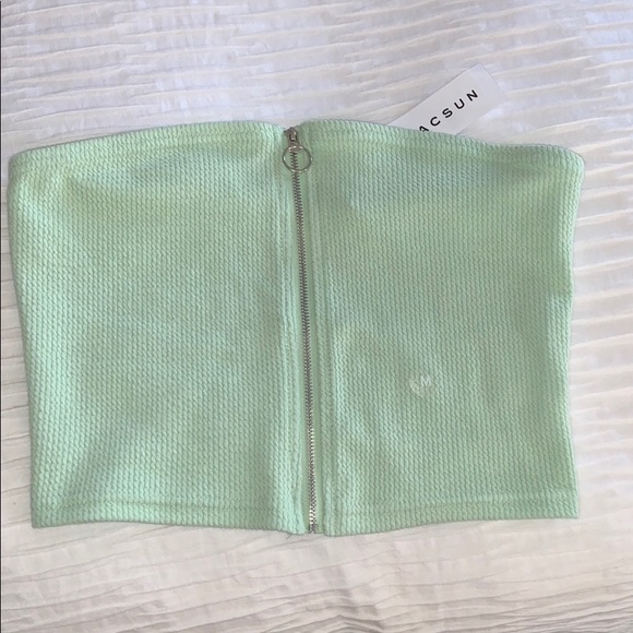 PacSun Tops - Mint green tube top nwt